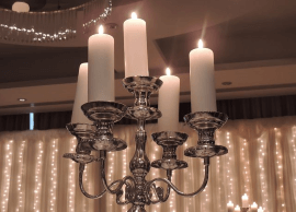 candelabra centerpiece