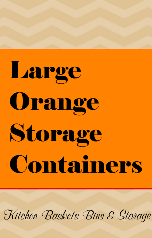 Large Orange Storage Containers